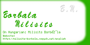 borbala milisits business card